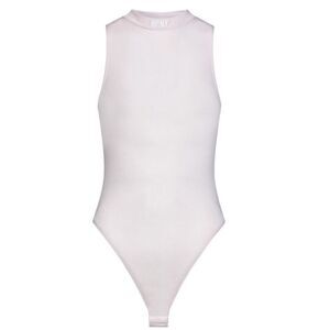 Heron Preston Semi-Transparent Pink Stretch Viscose Knit Bodysuit NWT Size Large